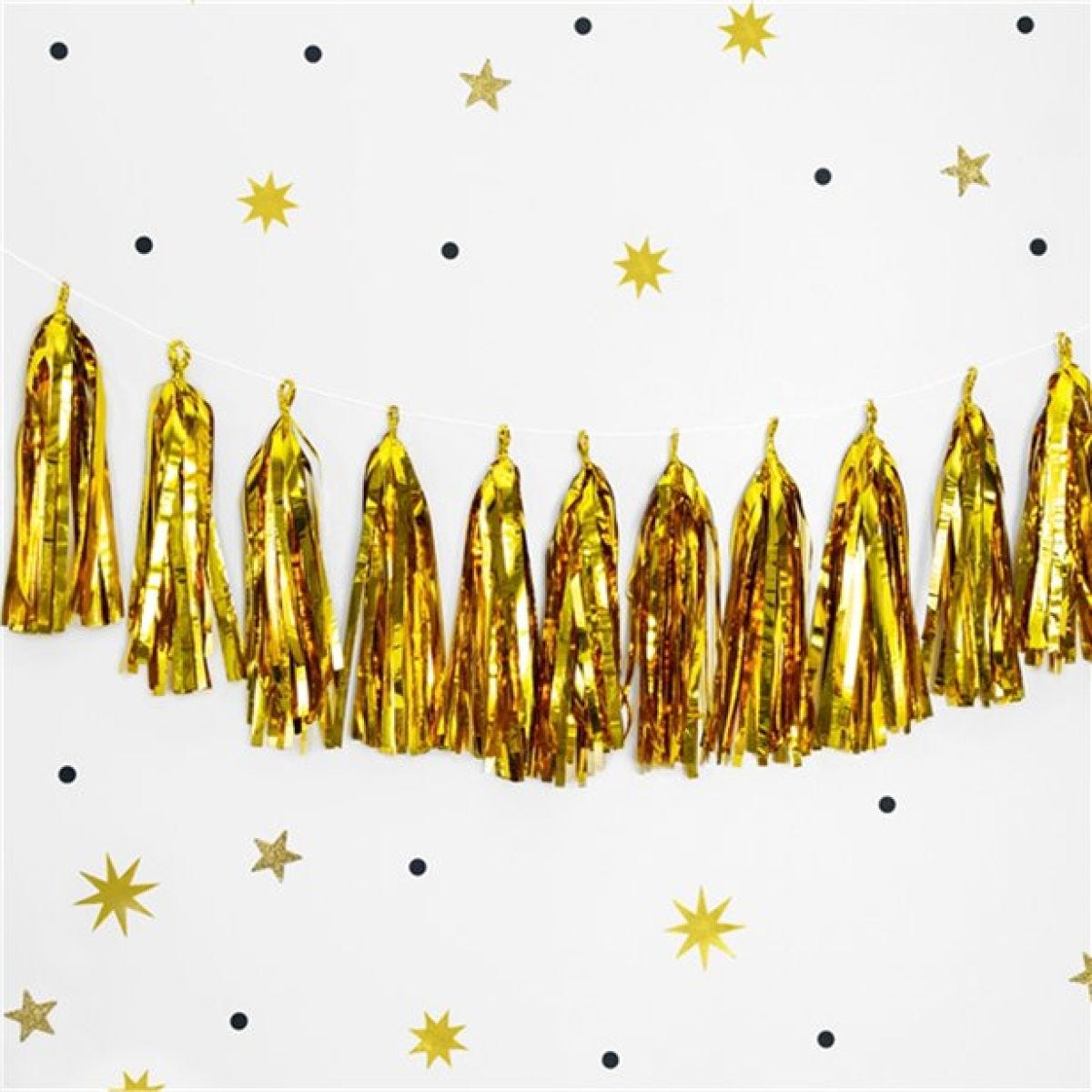 Gold Tassel Garland Decoration - 1.5m