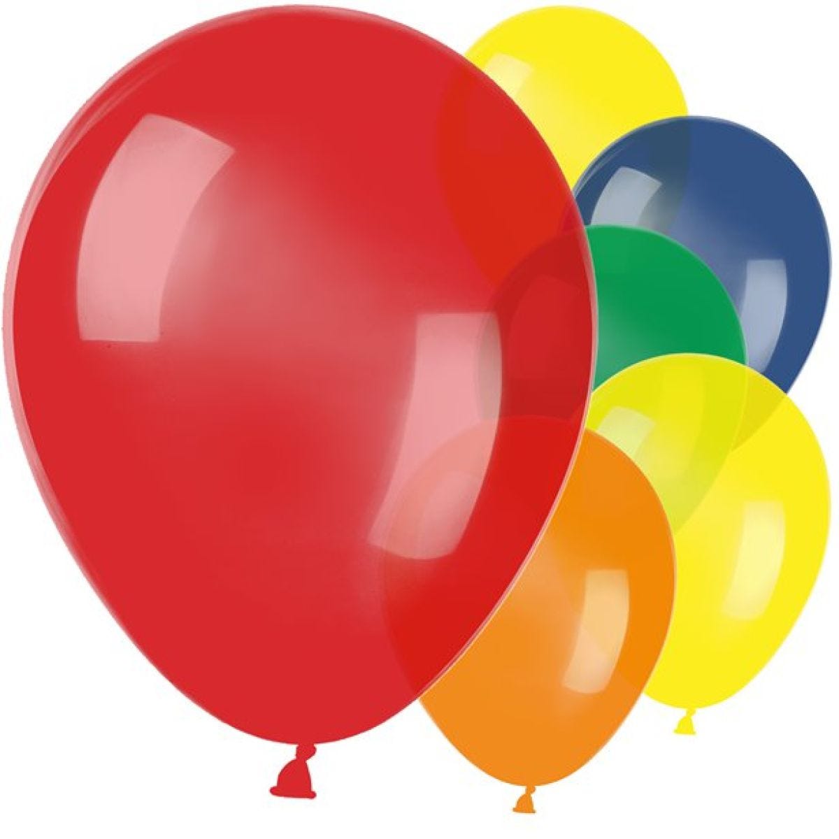Assorted Colour Metallic Latex Balloons - 11"