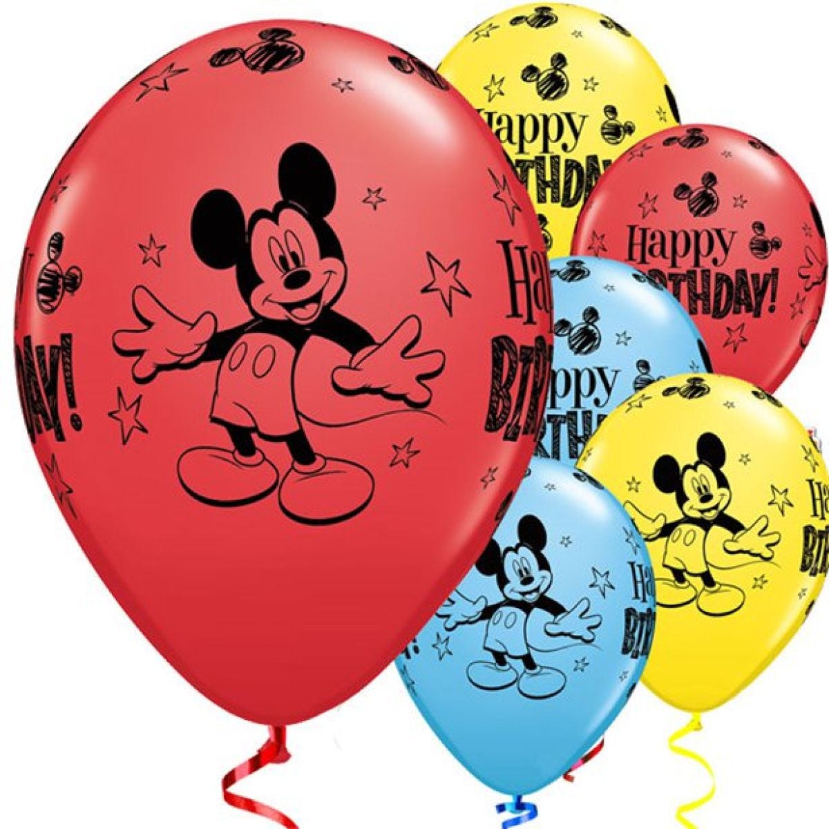 Mickey Mouse Balloons - 11&apos;&apos; Latex