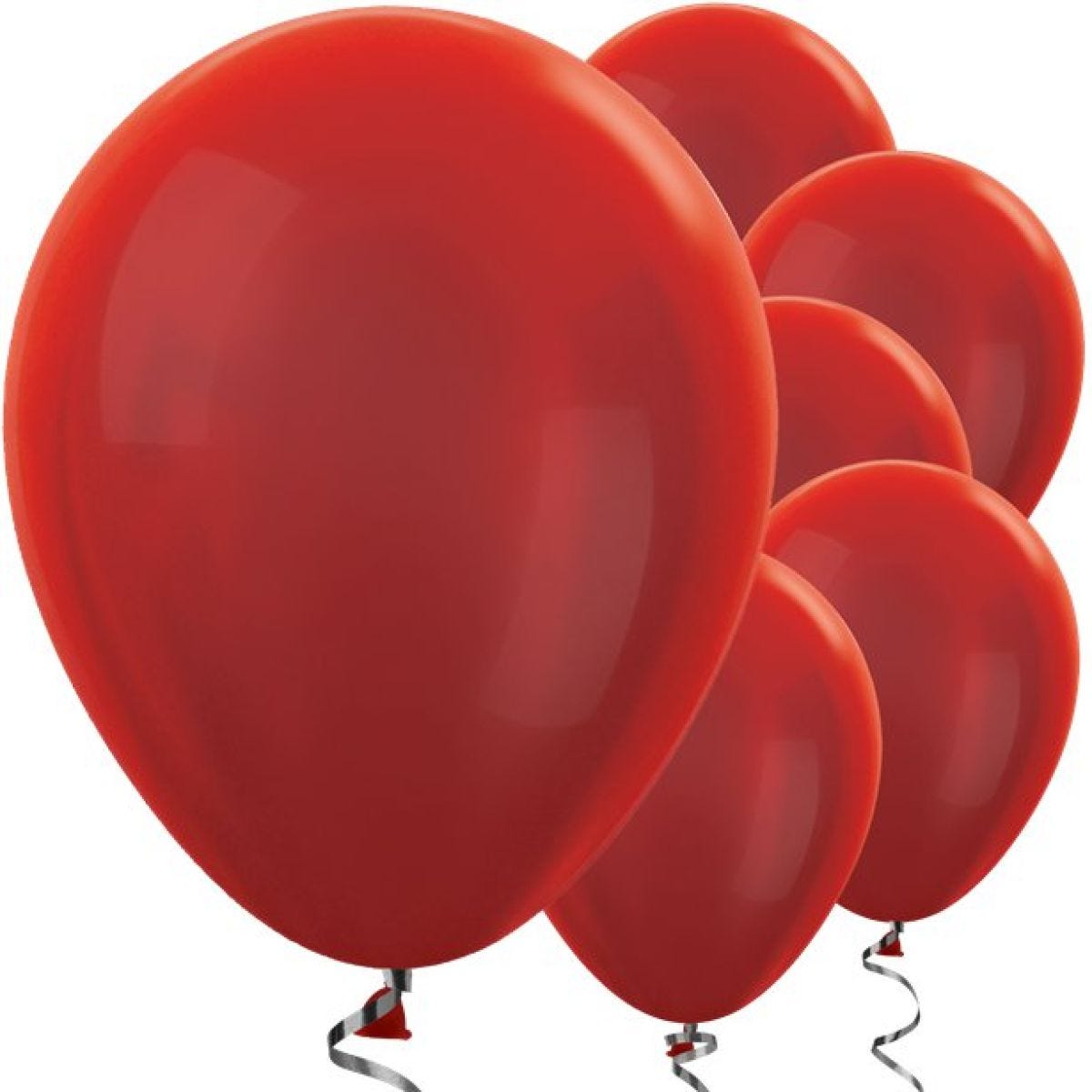 Red Metallic Balloons - 12" Latex Balloons