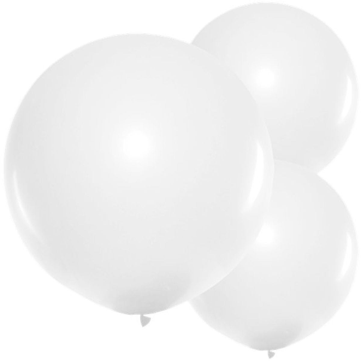 White Balloons - 24" Latex
