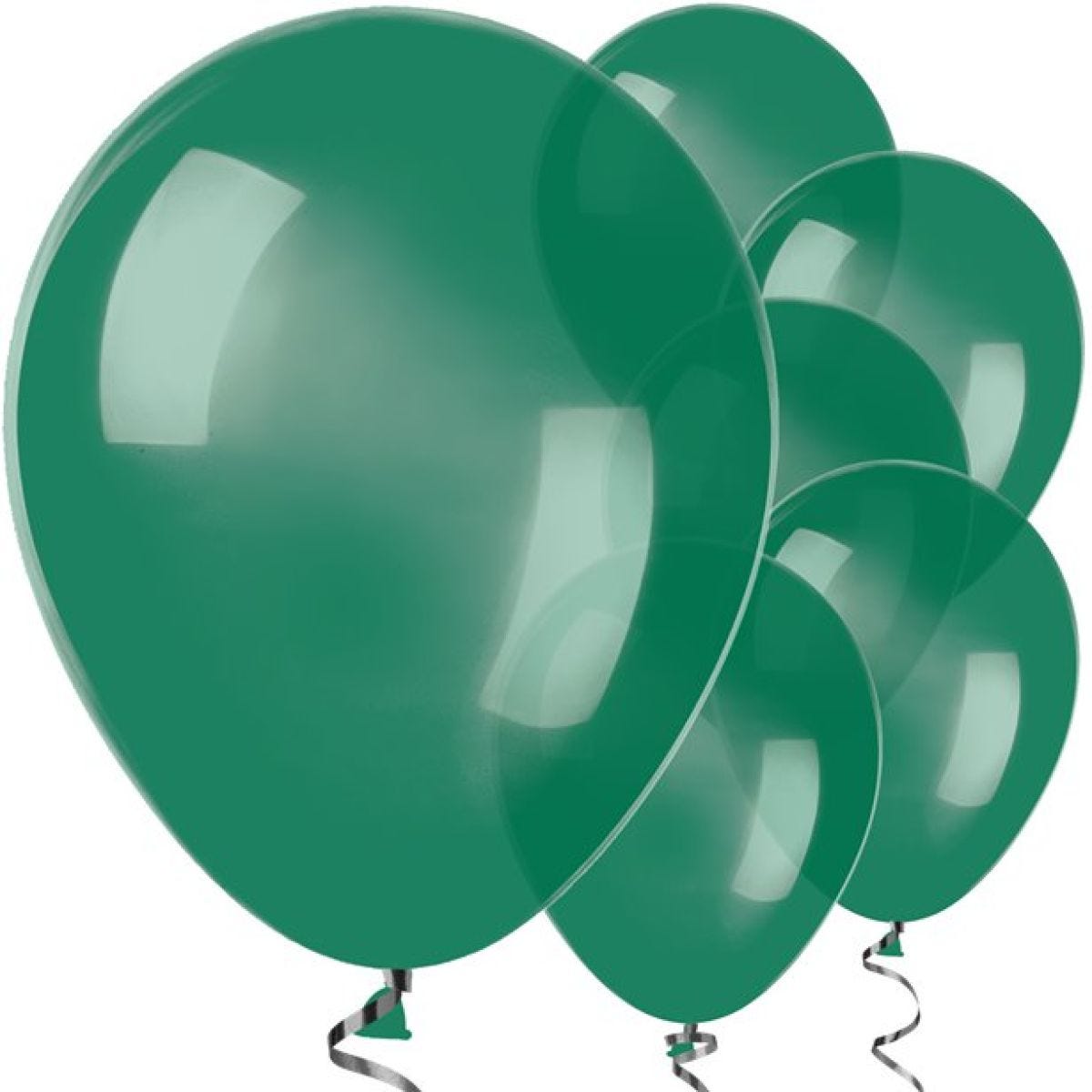 Forest Green Balloons - 12" Latex