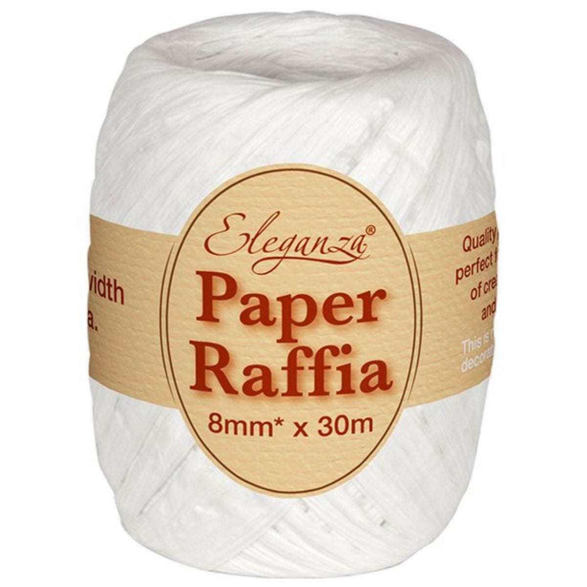 White Paper Raffia - 30m