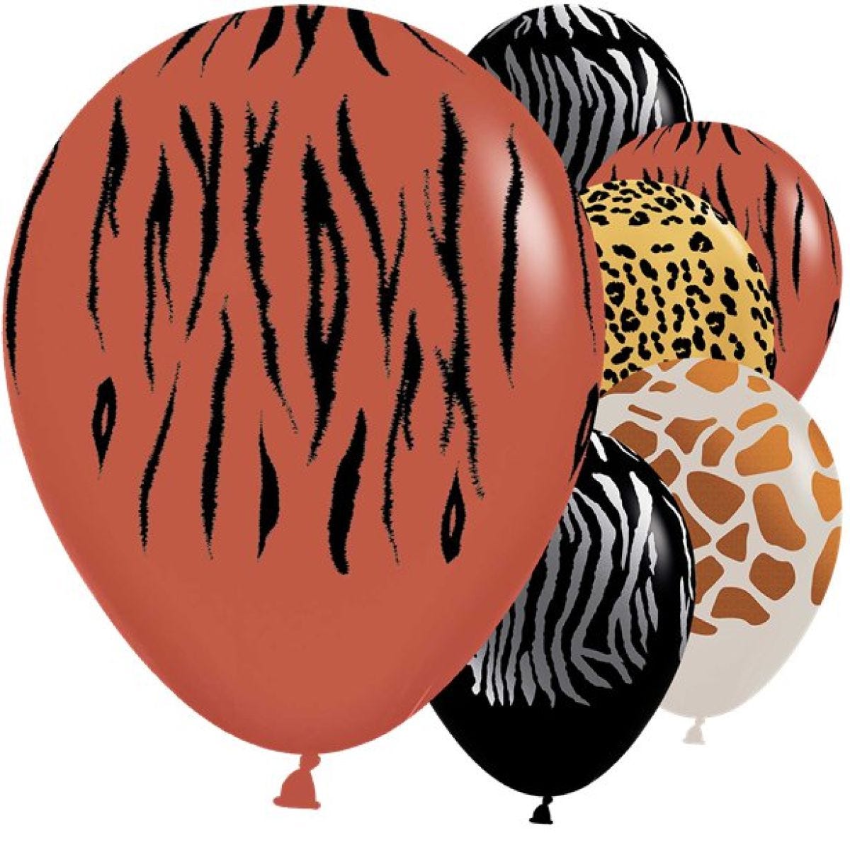 Animal Print Assorted Sempertex Latex Balloons - 5"