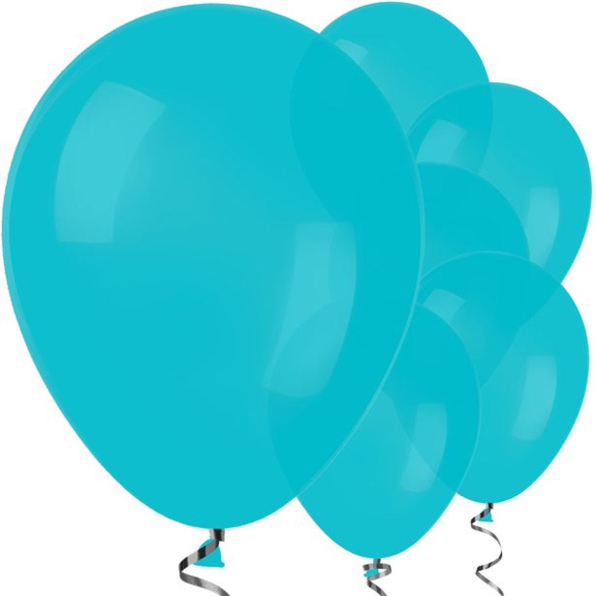 Turquoise Balloons - 12" Latex Balloons