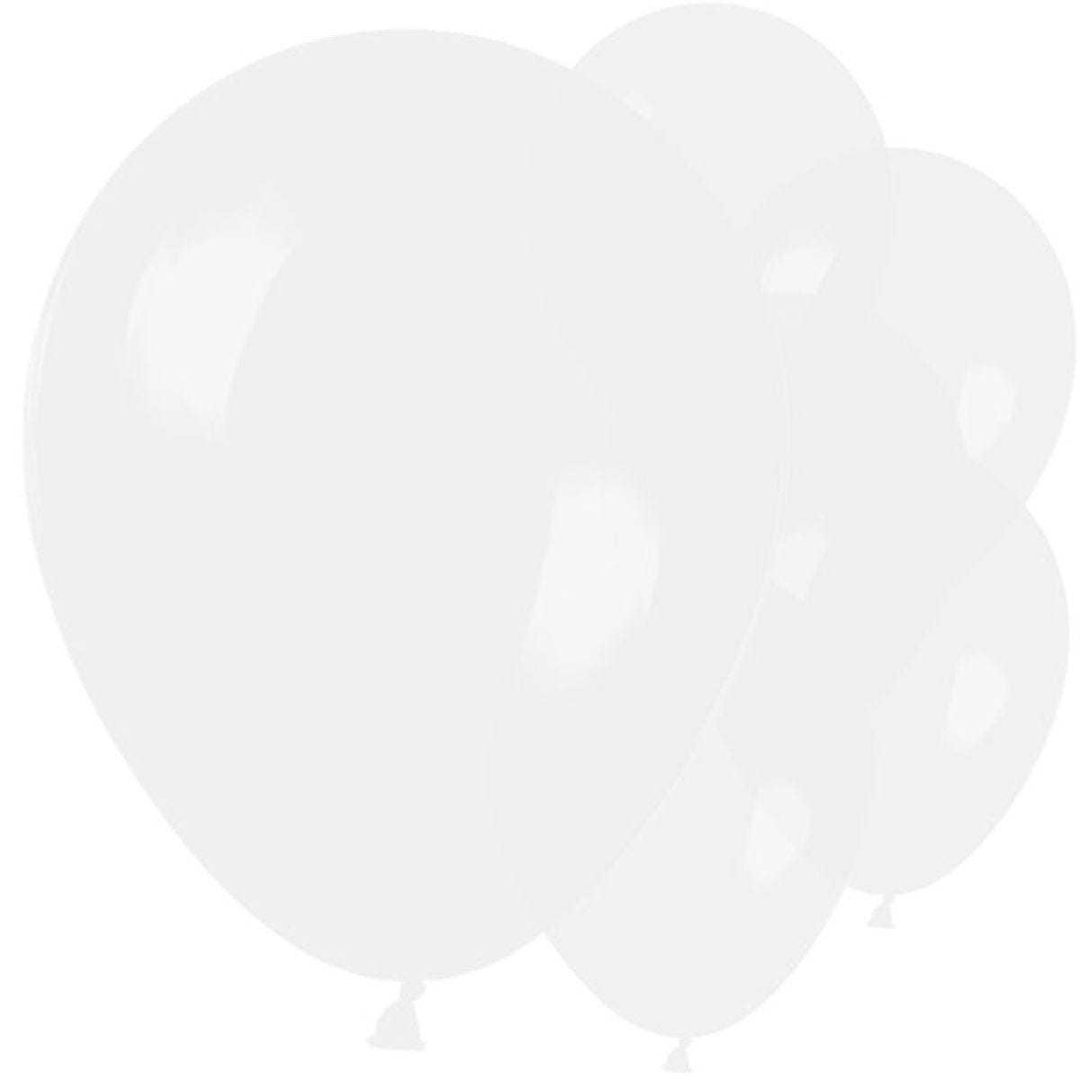 White Latex Balloons - 11"