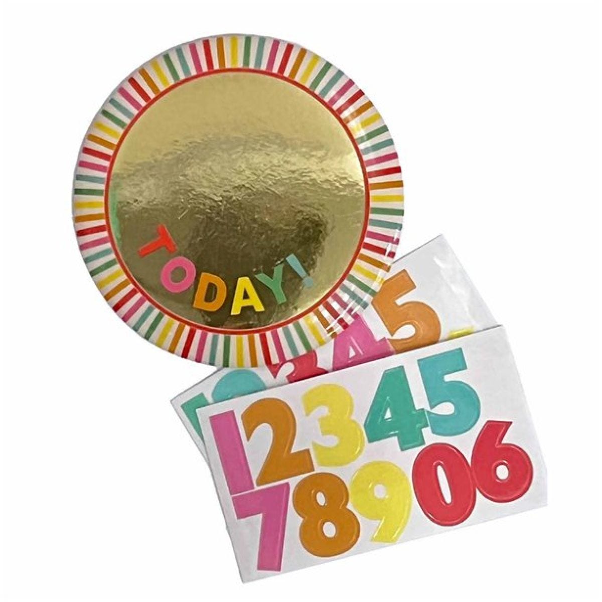 Add an Age Gold Birthday Badge - 6cm