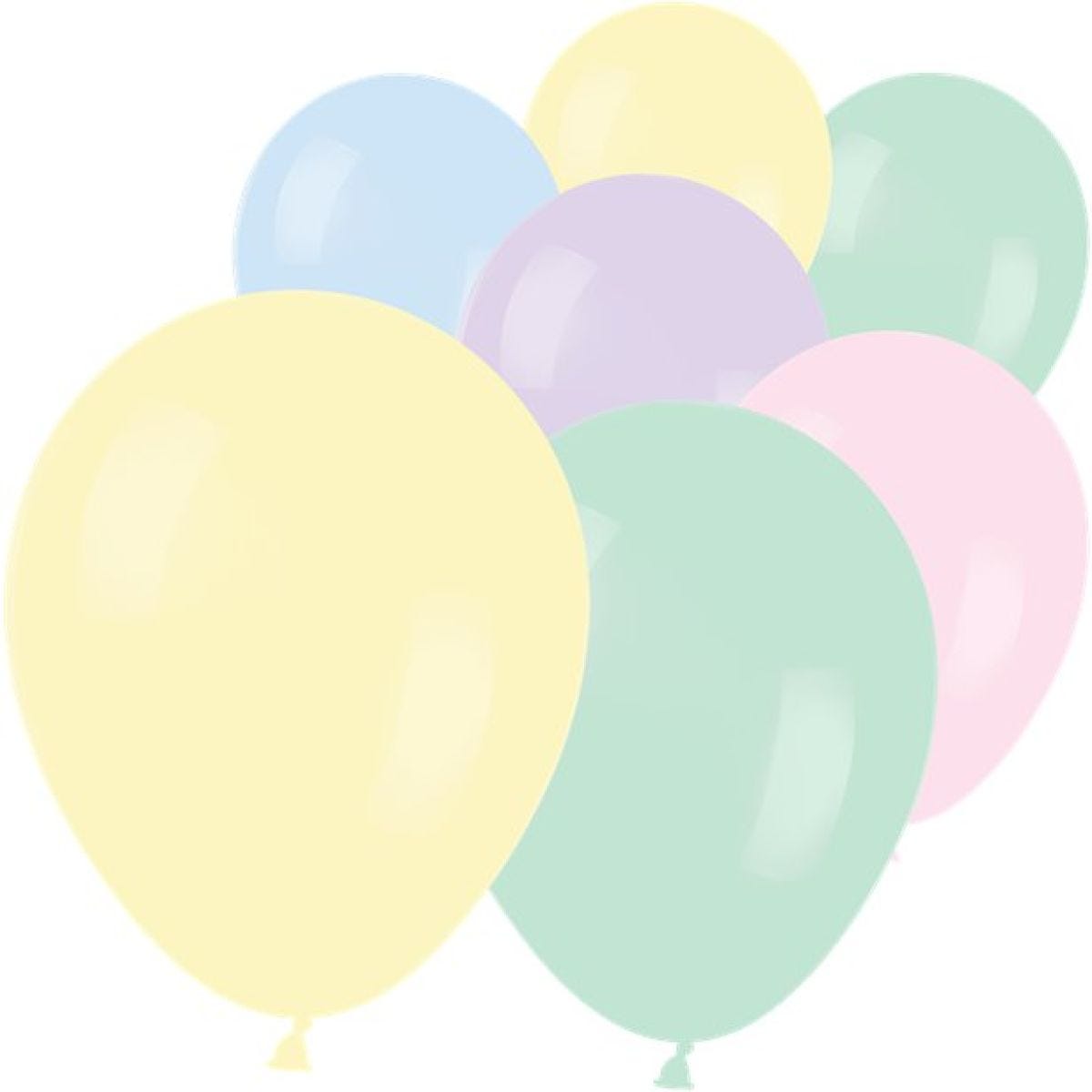 Crystal Pastel Assorted Colour Mini Balloons - 5" Latex