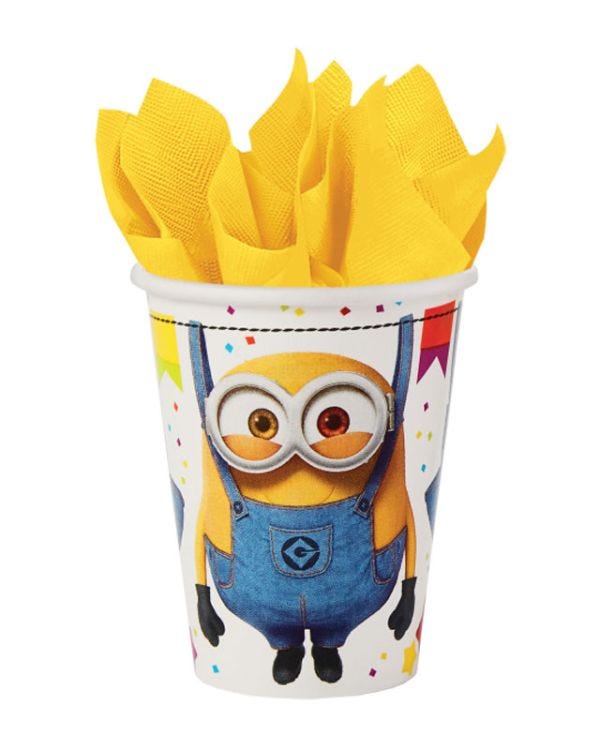Minions Paper Party Cups - 250ml