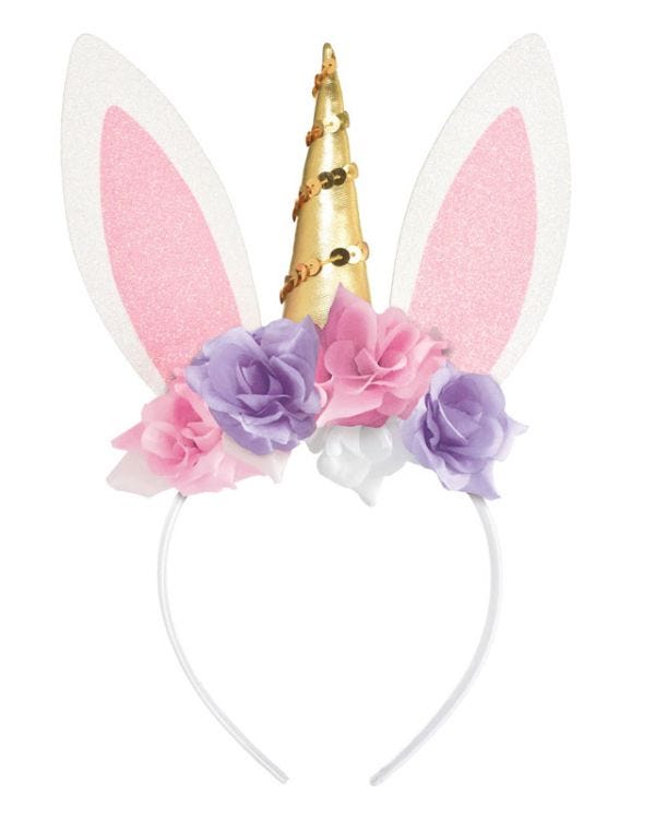 Easter Unicorn Bunny Headband