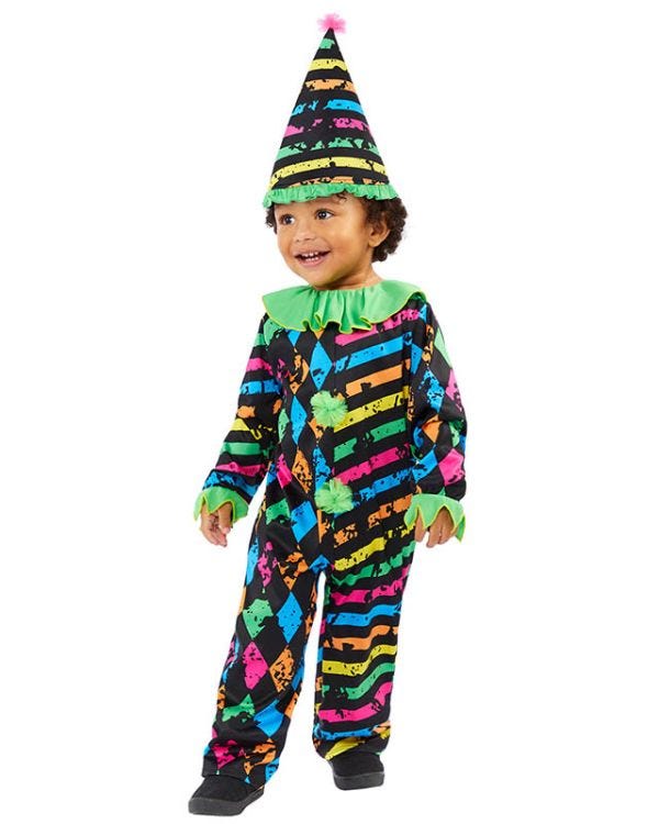 Little Funhouse Clown - Childs Costume