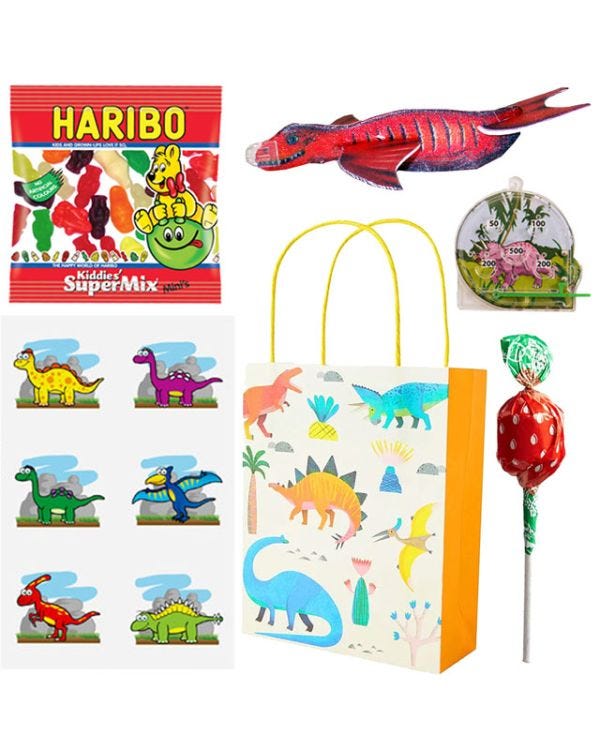 Dinosaur Pre-Filled Sweet Party Bags for 10