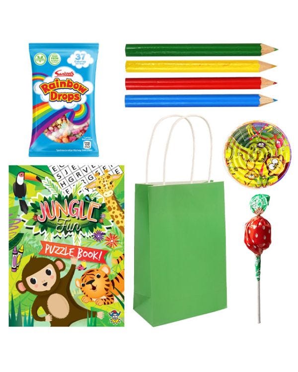 Jungle Pre-Filled Sweet Party Bags for 10