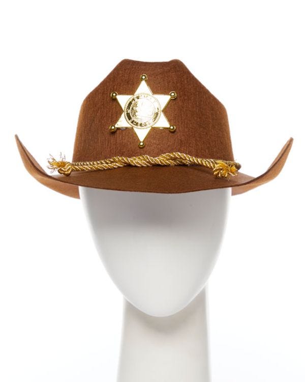 Brown  Sheriff Cowboy Hat