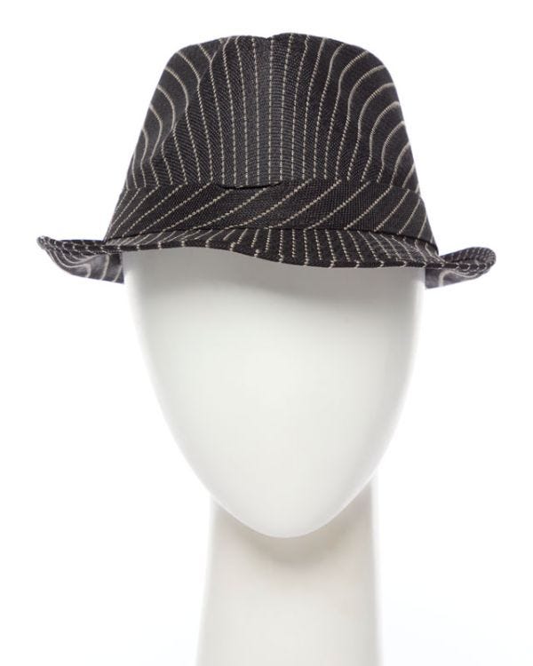 Black Striped Gangster Hat