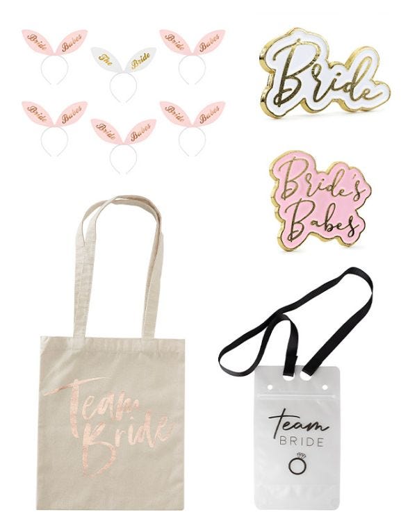 Bunny Brides Babes Hen Party Kit for 6