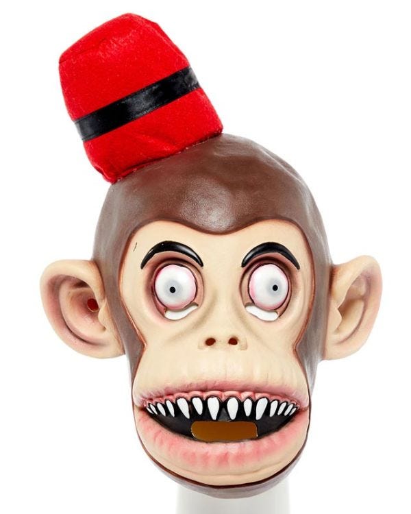 Crazed Monkey Mask