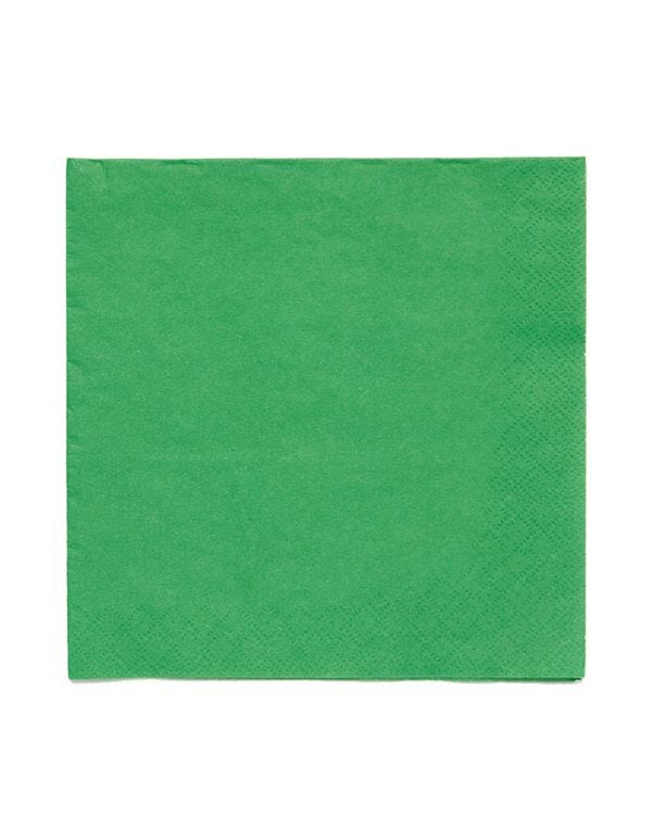 Green Paper Napkins 3ply - 33cm (20pk)
