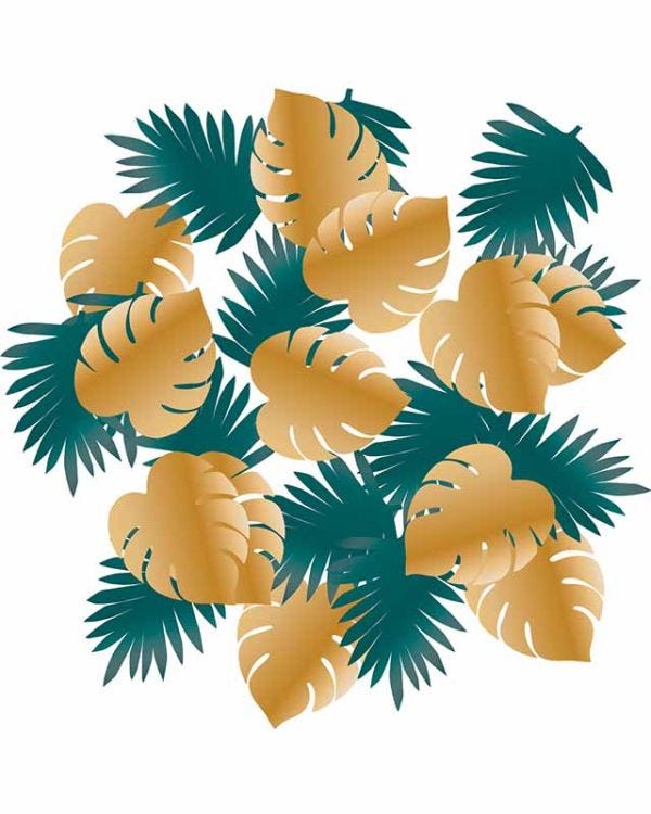 Tropical Palms Paper Confetti (14g pack)