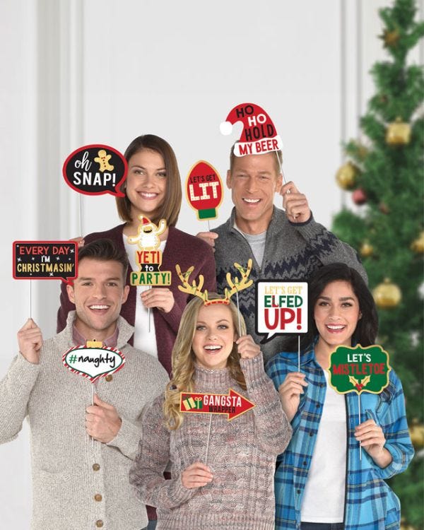 Christmas Photo Booth Props (13pcs)