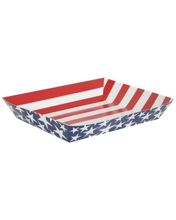 Stars and Stripes 4th of July Paper Snack Tray
