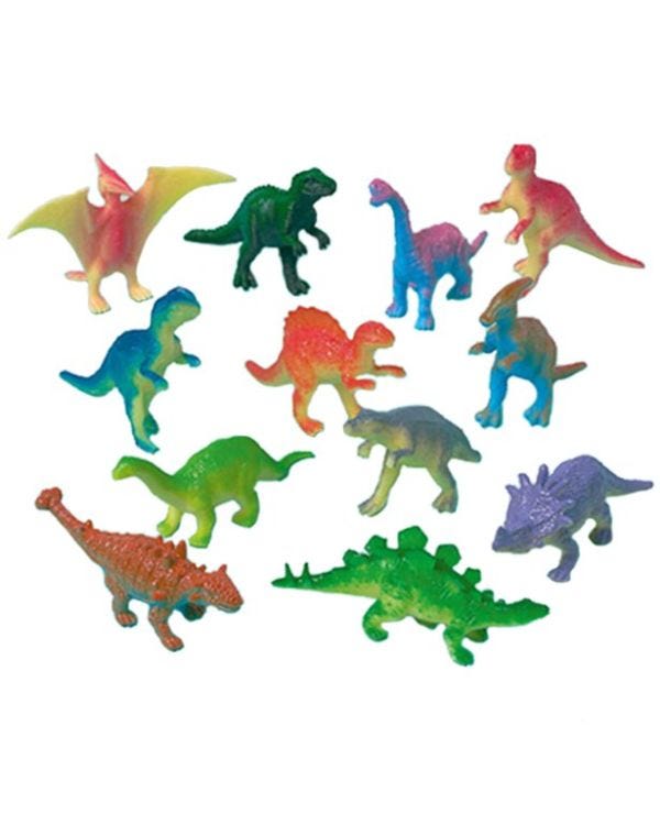 Dinosaur Plastic Prehistoric Figures - 6cm (12pk)