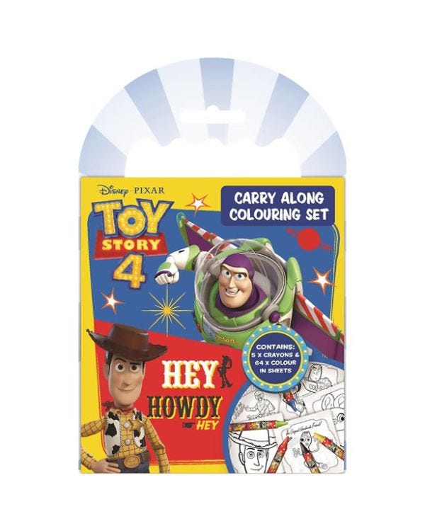 Toy Story 4 Carry Along Colouring Set - 12.5cm