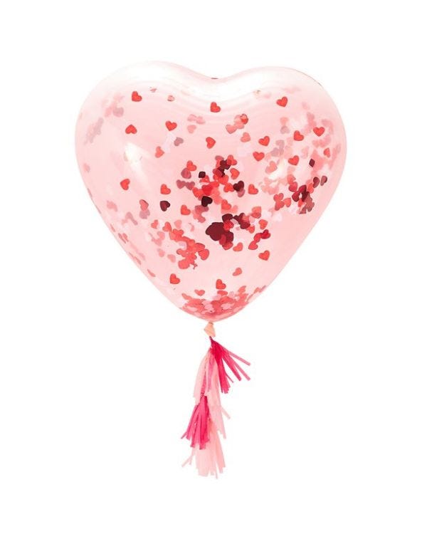 Heart Confetti Latex Balloon Kit