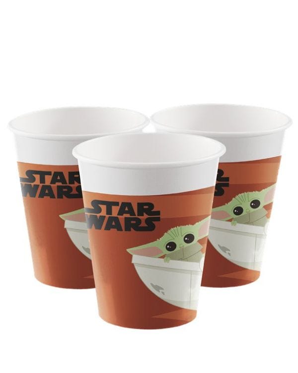 Star Wars Mandalorian Paper Cups - 200ml (8pk)