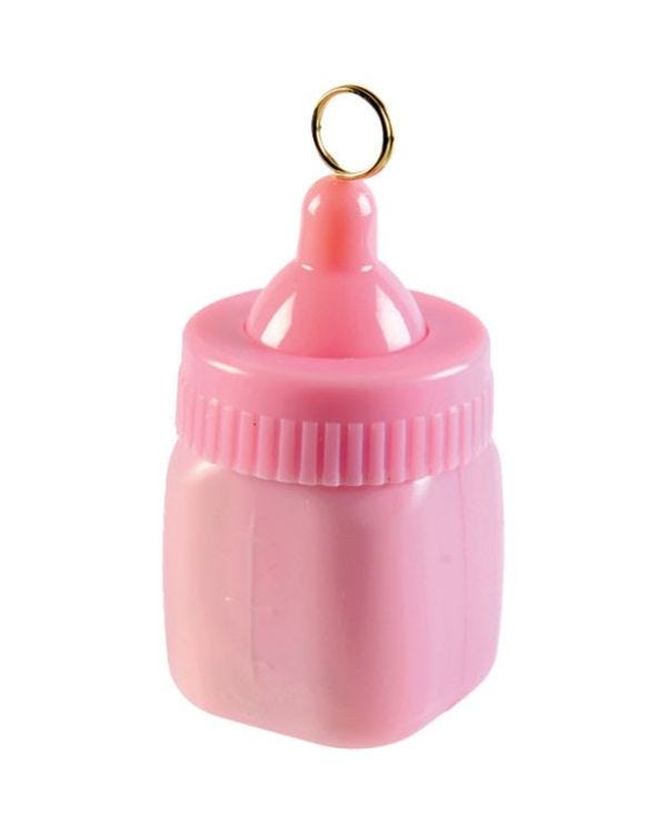 Pink Baby Bottle Balloon Weight - 80g
