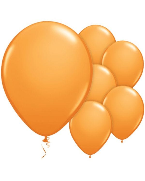 Orange Balloons - 11&#039;&#039; Latex (25pk)