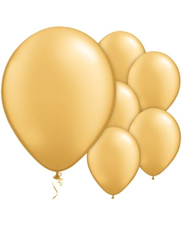 Gold Balloons - 11&#039;&#039; Latex (25pk)