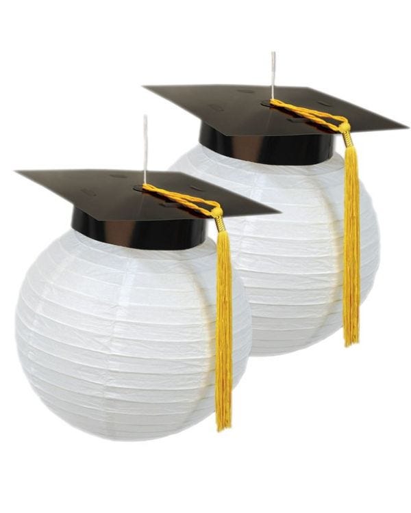 Graduation Cap Paper Lanterns (2pk)