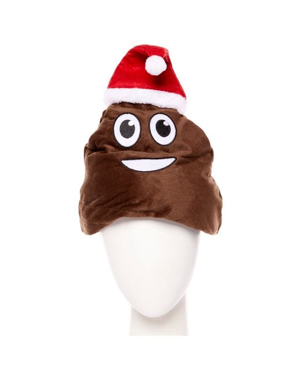 Christmas Poop Emoji Hat