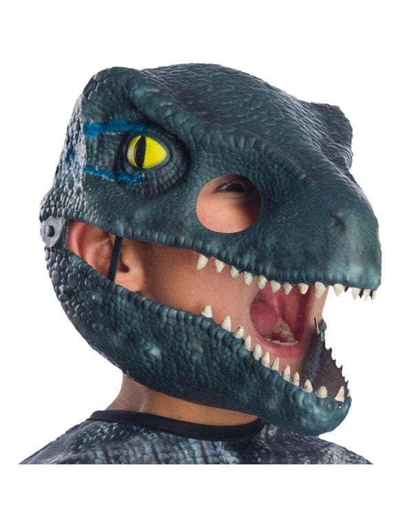 Jurassic Park Velociraptor Blue Movable Jaw Mask