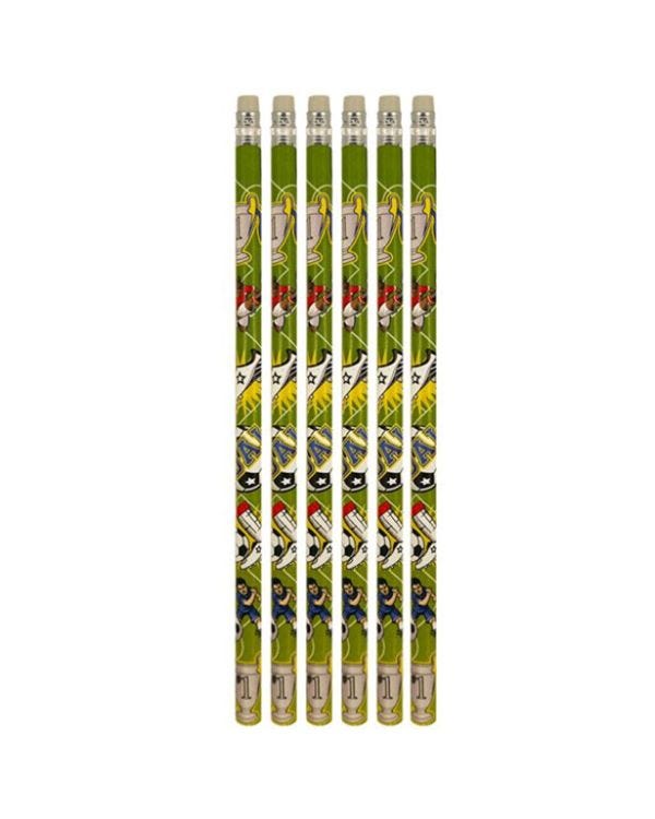 Football Graphic Pencils (6pk)