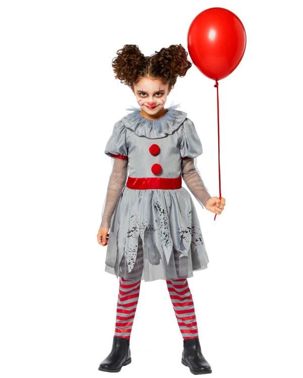 Bad Girl Clown - Child and Teen Costume