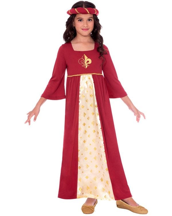 Tudor Princess Red - Child Costume