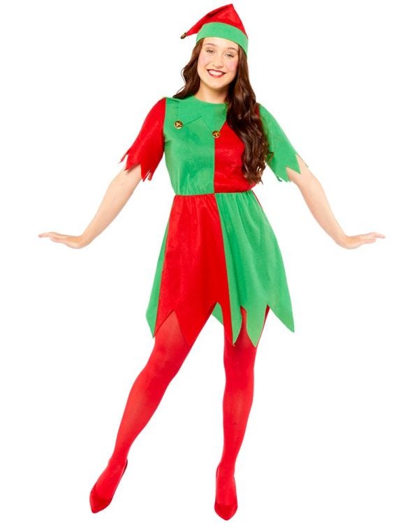 Basic Elf Lady - Adult Costume