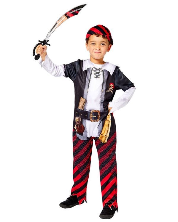 Recycled Pirate Boy - Child Costume