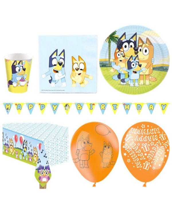 Bluey - Deluxe Party Pack for 16