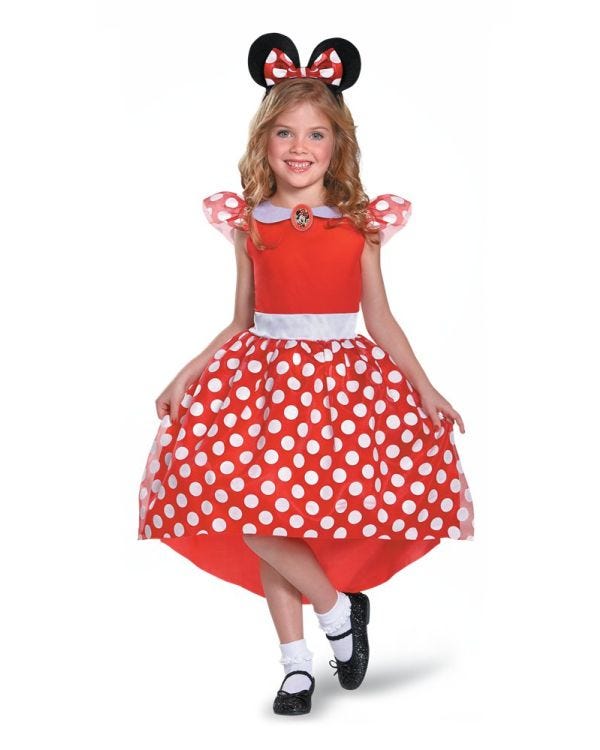 Red Minnie Mouse - Child Costume