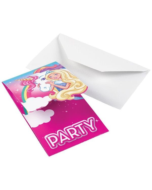 Barbie Dreamtopia Party Invitations (8pk)