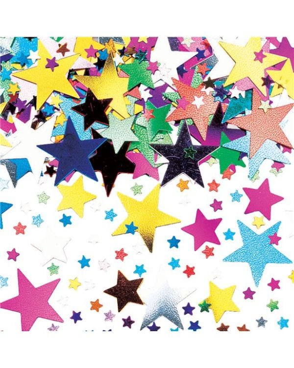 Multicoloured Starburst Confetti (14g pack)