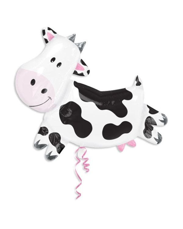Giant Cow SuperShape Birthday Balloon - 30&quot; Foil