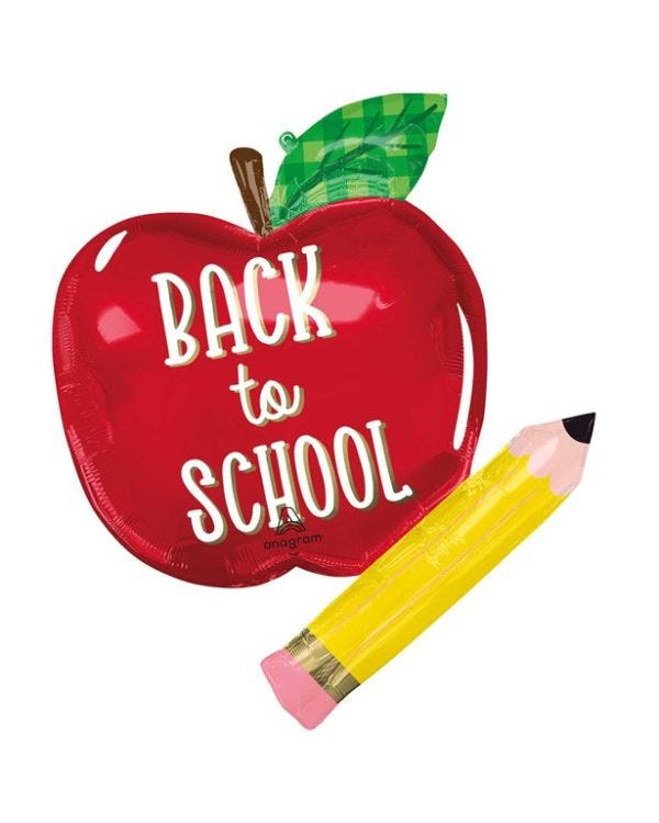 Back to School Supershape Foil Balloon - 28&quot;