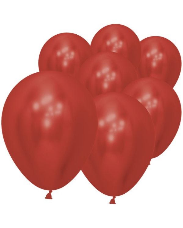 Reflex Crystal Red Sempertex Latex Balloons - 5&quot; (50pk)