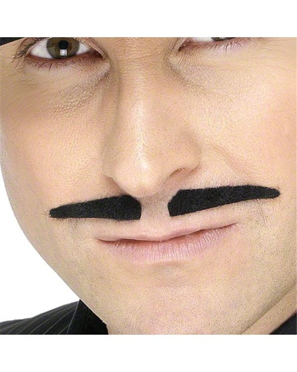 Black Spiv Moustache - Black