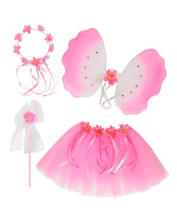 Pink Flower Fairy Accessory Kit - Child