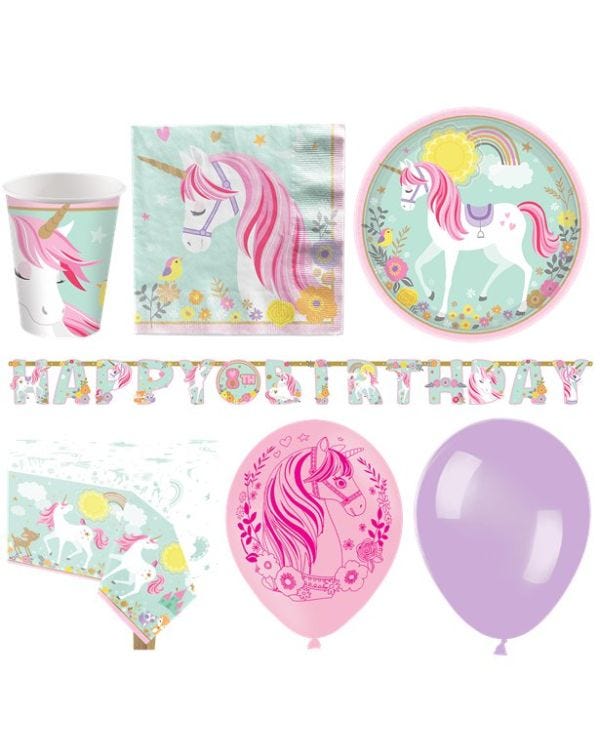 Magical Unicorn - Deluxe Party Pack for 16